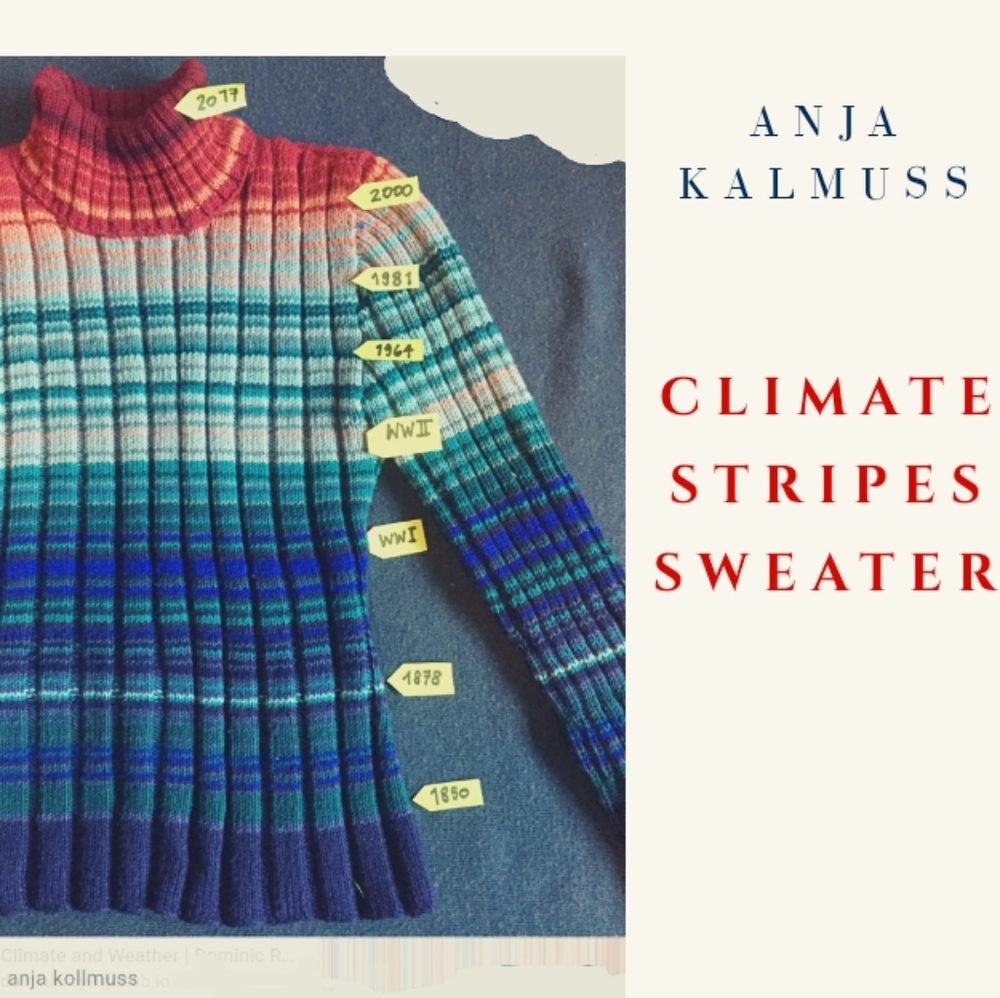 Climate curious fashion 1850-2017 #showyourstripes